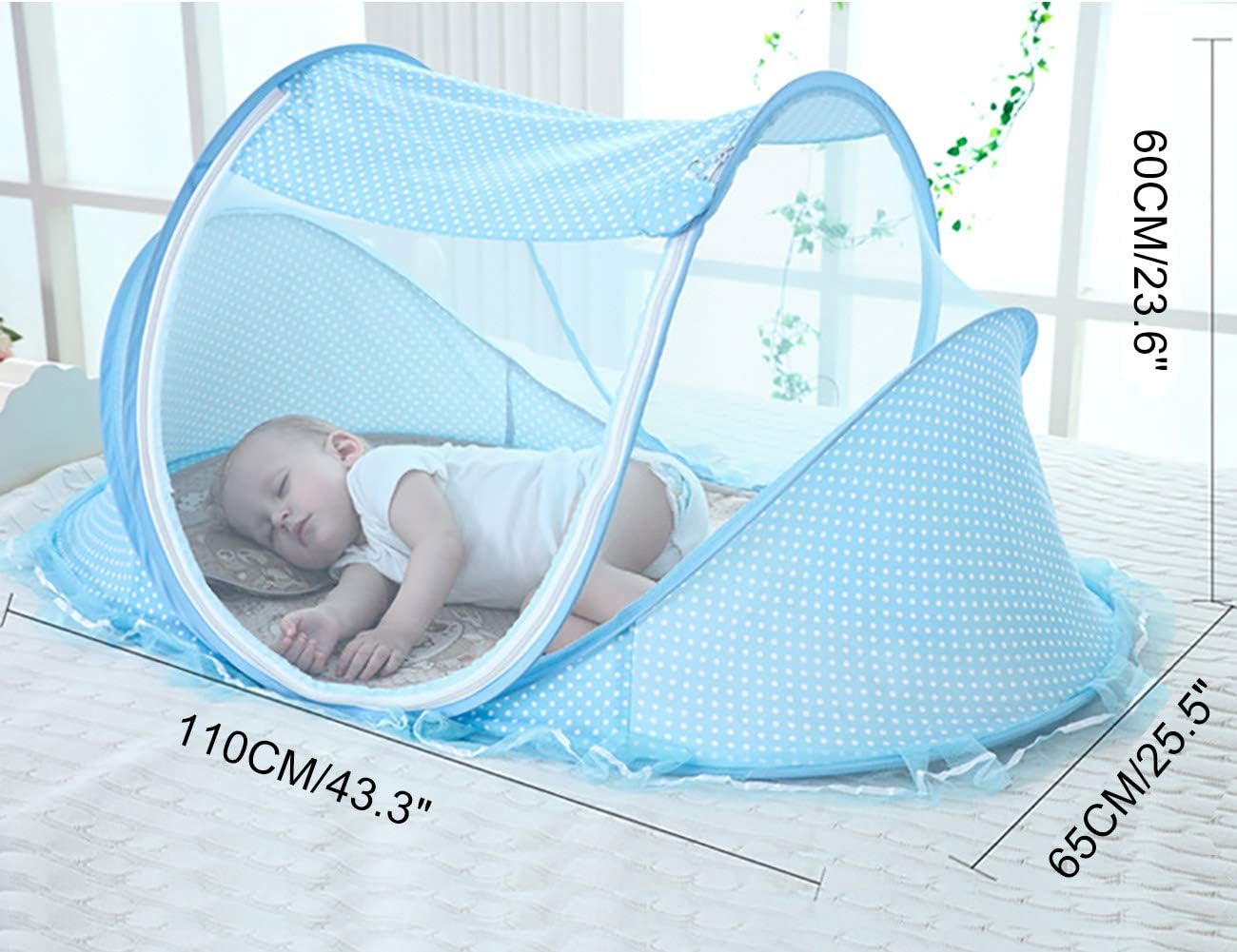 Cuna plegable a prueba de mosquitos bebe