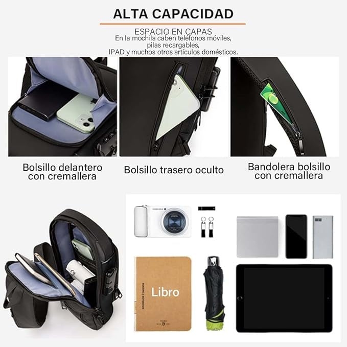 MOCHILA ANTIRROBO