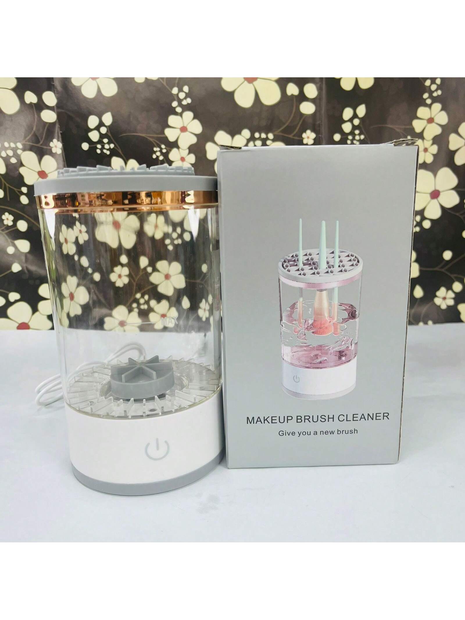 Limpiador de brochas de maquillaje
